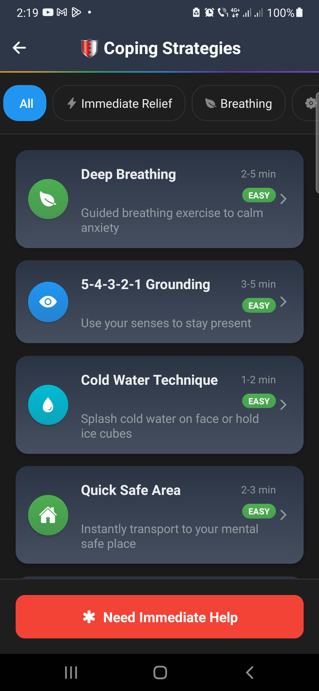 Crysis coping strategies